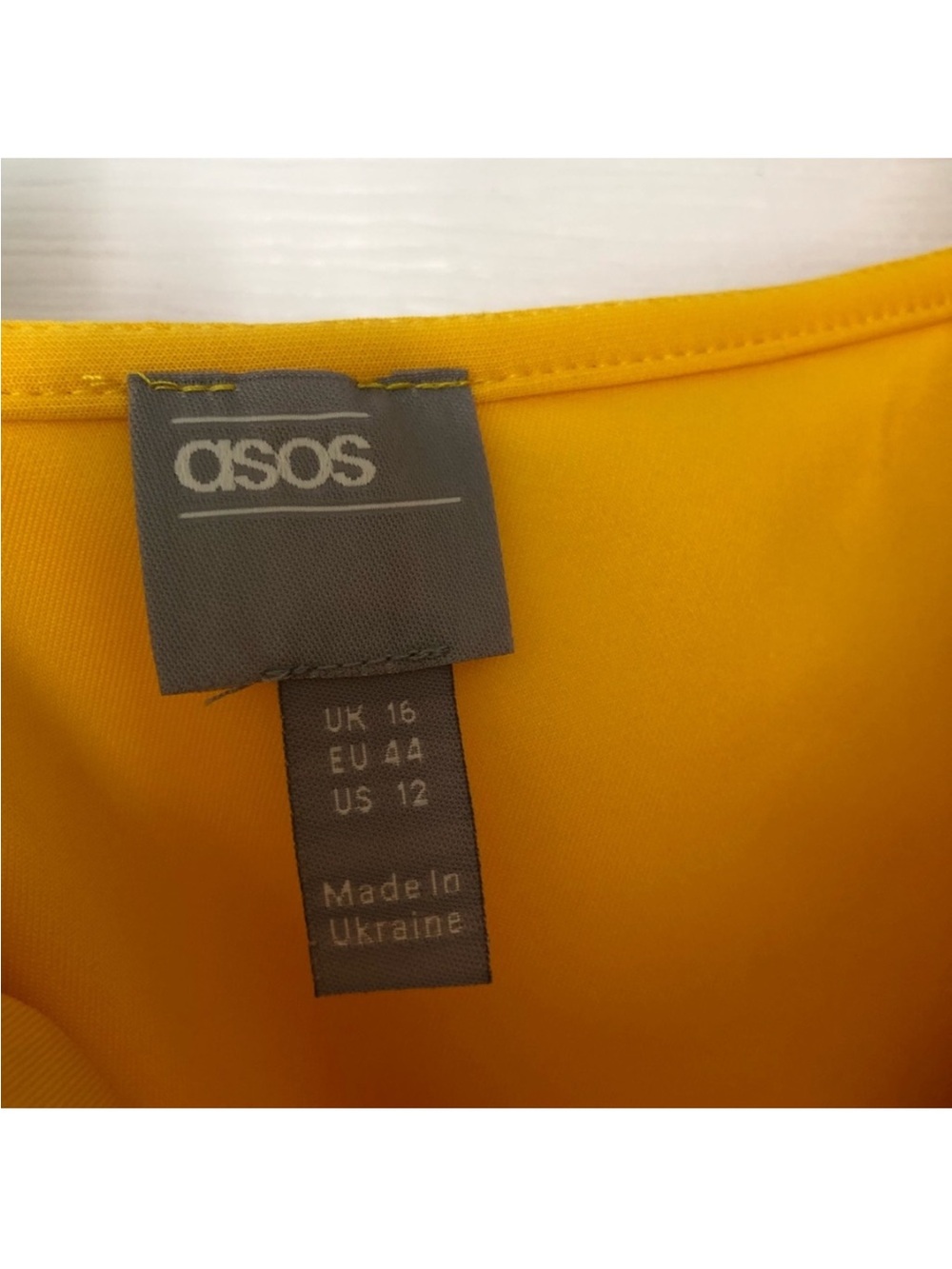 ASOS Design One Shoulder Belted Dress Tuck Detail - Picture 9 of 14